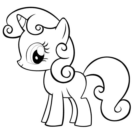 printable   pony coloring pages  kids   pony