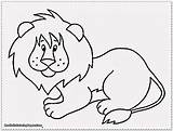 Coloring Lion Cute Pages Clipart Library sketch template