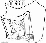Coloring Tent Camping Pages Corduroy Printable Drawing Getcolorings Getdrawings Coloringway sketch template