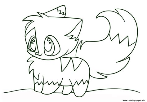 kawaii chibi cat coloring page printable