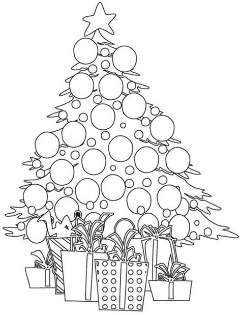 blank christmas tree coloring page  getcoloringscom  printable