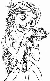 Rapunzel Pintar Imagem sketch template