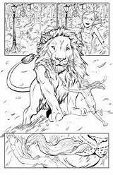 Narnia Coloring Pages Chronicles Lucy Colouring Google Aslan Search Sheets Book sketch template