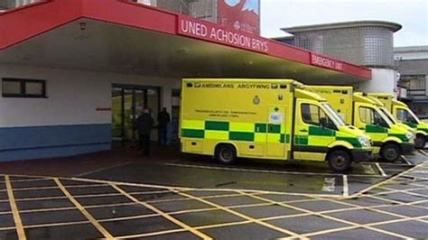 long waits warning for patients at cardiff hospital bbc news