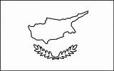Cyprus Flag Coloring Flags Colouring Country Drawings Southern Europe Book Medium Meaning History sketch template