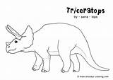 Triceratops Coloring Dinosaur Pages Kids Printable Simple Color Animals Colouring Dinosaurs Print Dino Clipart Pdf Getcolorings Library Kangaroo Drawing Popular sketch template
