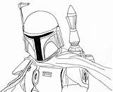 Wars Coloring Star Boba Fett Pages Drawing Mandalorian Stormtrooper Helmet Jango Easy Printable Print Drawings Coloringtop Head Color Getdrawings Book sketch template