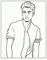 Justin Bieber Coloring Pages Colouring Printable Gomez Selena Drawing Step Books Getdrawings Popular sketch template