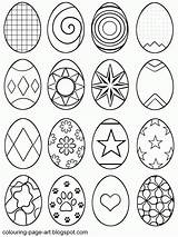 Easter Egg Eggs Coloring Drawing Printable Colouring Pages Designs Drawings Kids Multiple Patterns Line Sheet Symbol Hatching Outline Colour Pattern sketch template