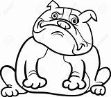Bulldog Dog Coloring English Cartoon Book Perro Illustration Pages Stock Funny Vector Printable Clipart Purebred Bouledogue Dessin Depositphotos Happy 1300 sketch template