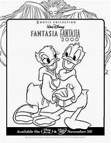 Pages Coloring Fantasia Disney sketch template