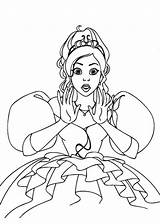 Enchanted Giselle Princess sketch template