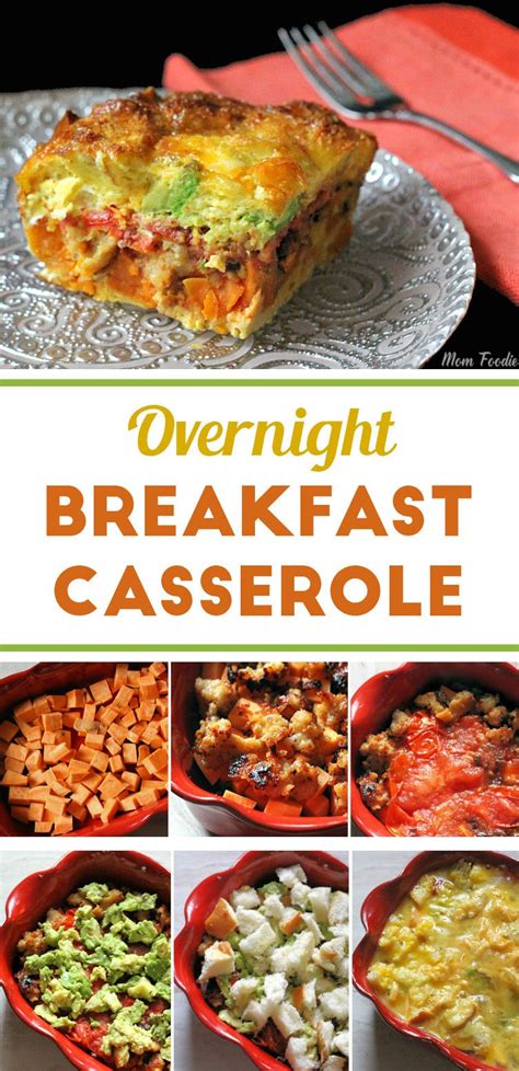 overnight breakfast casserole recipe sausage  vegetable mom foodie