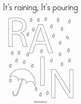 Coloring Raining Pouring Its Rain Built California Usa Print Twistynoodle sketch template