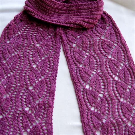 Knit Scarf Pattern Dayflower Lace Turtleneck Scarf Knitting Etsy