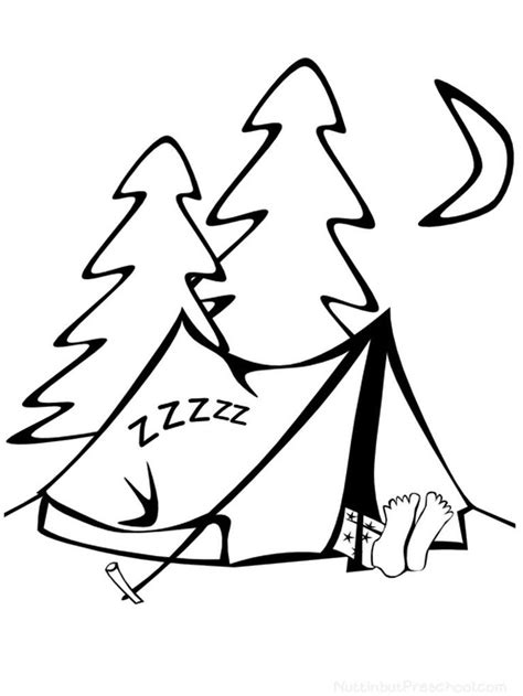 camping coloring pages  coloring pages  kids camping coloring pages preschool