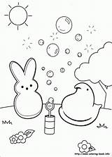 Peeps Marshmallow Colorir Desenhos Bolhas Soprando Coloriage Bunny Coloriages Tegninger Bubbles Fargelegge Infantis Blowing Fargelegging Kleurplaten Kolorowanki Wielkanocne Wydruku Coloriez sketch template