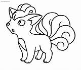 Vulpix Pokemon Coloring Pages Getdrawings Getcolorings Print Color Pag sketch template