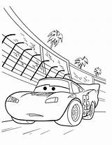 Da Colorare Coloring Race Track Mcqueen Lightning Disney Disegni Auto Pagine Salvato sketch template