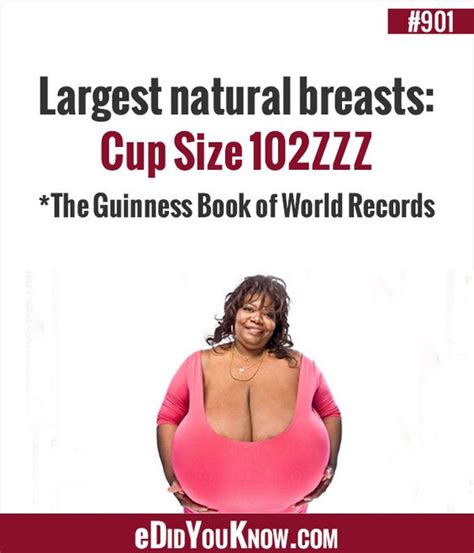 Largest Natural Breasts Cup Size 102zzz