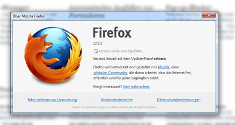 firefox update installieren