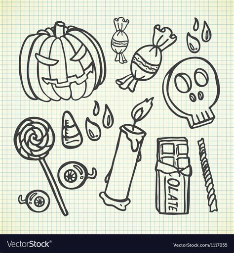 halloween stuff royalty  vector image vectorstock