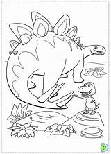 Coloring Train Dinosaur Dinokids Pages Close sketch template
