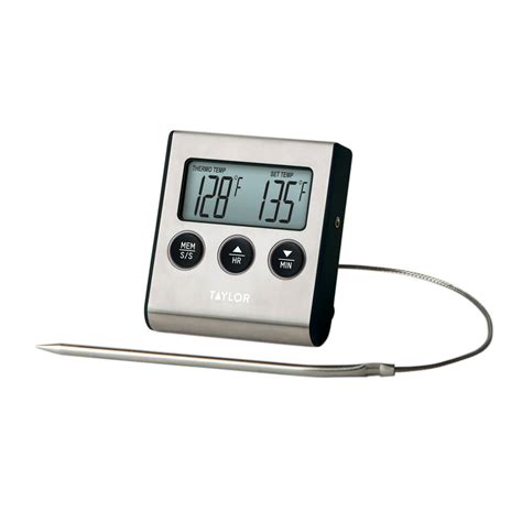 taylor digital wired probe programmable thermometer  timer walmartcom walmartcom