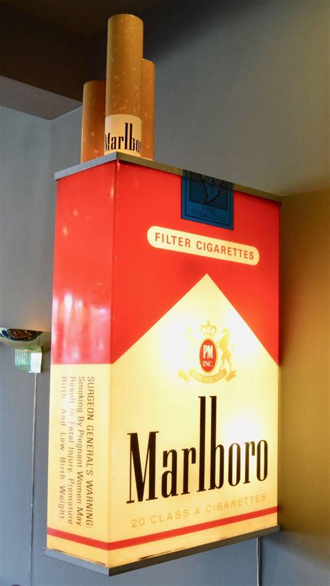 massive vintage marlboro light up cigarette pack at 1stdibs marlboro