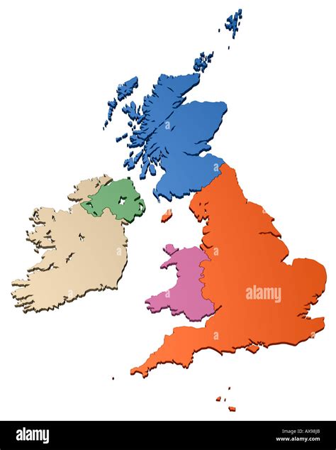 great britain map stock photo alamy