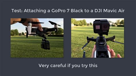 gopro hero  black attached   dji mavic air drone youtube