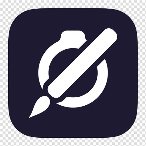 iwork flat ios style icon pages icon white paint brush logo transparent background png