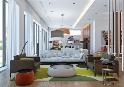 spacious living room designs combined  modern  minimalist decor