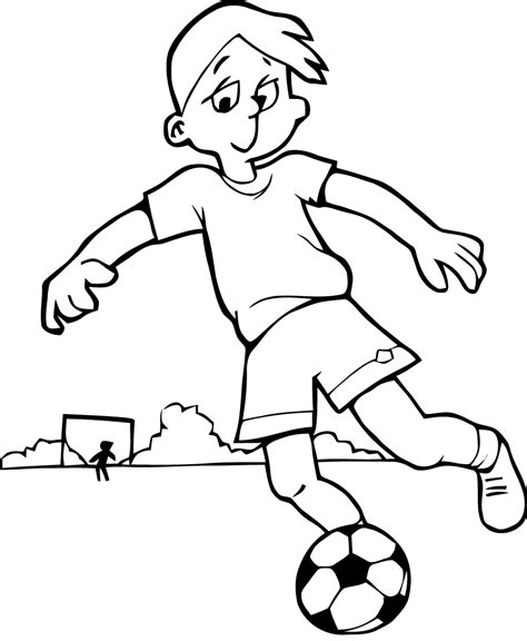 football coloring  soccer kids coloring pages
