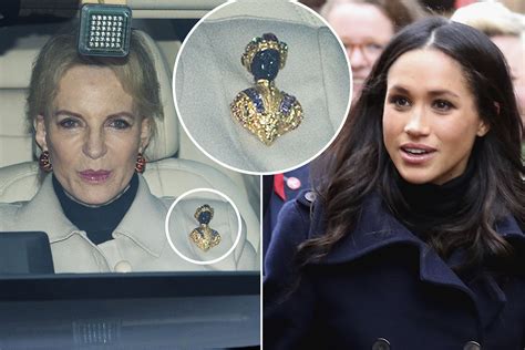 Royal Wears ‘racist Brooch To Christmas Lunch With Meghan Markle