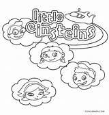 Einsteins Little Coloring Pages Characters Printable Cool2bkids Kids sketch template