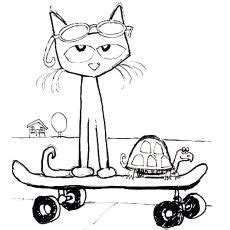 top   printable pete  cat coloring pages  pete  cat