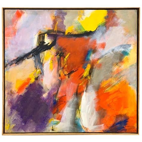 abstract expressionist painting  jean sampson pushing color  stdibs sampson paint