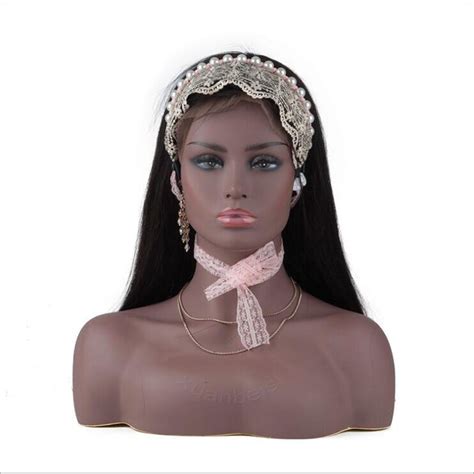 African Female Realistic Mannequin Head Bust Sale For Hair Wig Jewelry