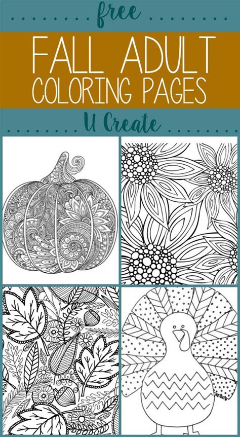 fall adult coloring pages