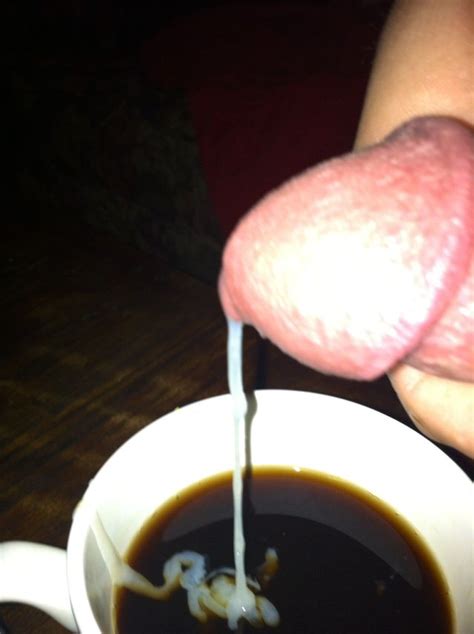 morning coffee a coffee cream cumshot cum filled morning wood just the tip image uploaded by