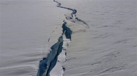 See The Crack Splitting An Antarctic Ice Shelf In Two