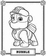 Patrol Paw Coloring Pages Printable Rubble Pups Getdrawings sketch template