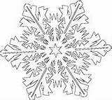 Coloring Snowflake Pages Flocon sketch template