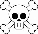 Skull Cartoon Drawing Clip Skeleton Pirate Clipart Skulls Kids Crossbones Cute Easy Animated Cliparts Simple Clipartix Bones Library Halloween Face sketch template