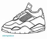 Coloring Tennis Pages Sneakers Nike Air Mag Shoe Zapatillas Template Drawing 為孩子的色頁 Templates sketch template