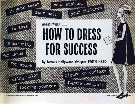 How To Dress For Success And To Get A Man A 1967 Guide For Useless Women