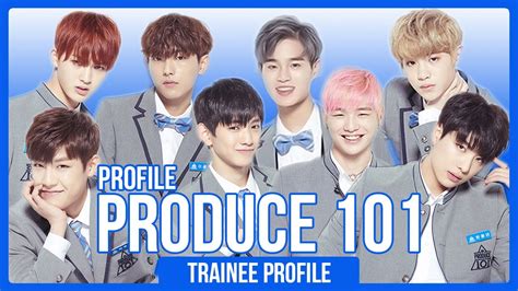 produce  season  contestants profile  boys part  youtube