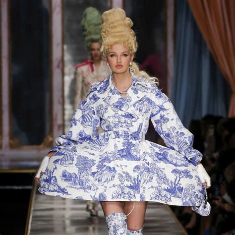 moschino fall 2020 takes inspiration from marie antoinette