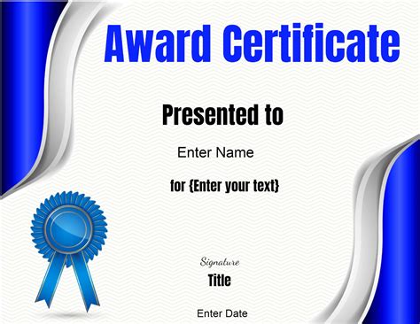 certificate templates  printable customize  print
